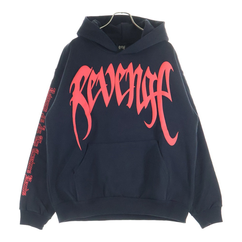 REVENGE GALLERY(リベンジギャラリー) X KILL HOODIE BLACK/RED キル フーディー 両面プリント スウェット パーカー ブラック/レッド