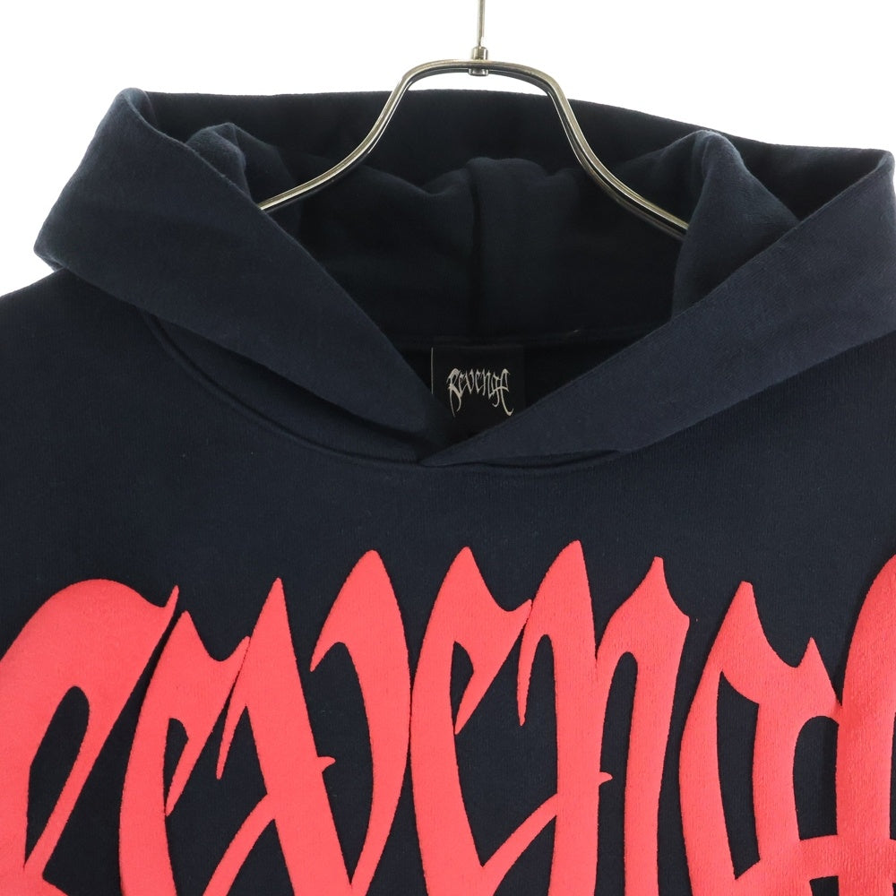 REVENGE GALLERY(リベンジギャラリー) X KILL HOODIE BLACK/RED キル フーディー 両面プリント スウェット パーカー ブラック/レッド