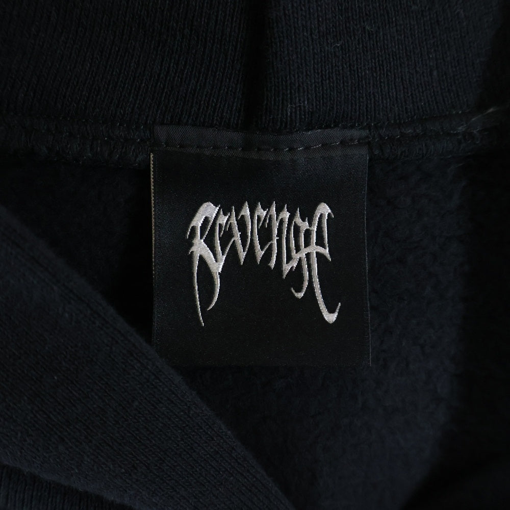 REVENGE GALLERY(リベンジギャラリー) X KILL HOODIE BLACK/RED キル フーディー 両面プリント スウェット パーカー ブラック/レッド