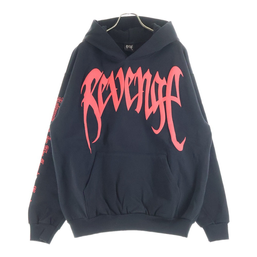 REVENGE GALLERY(リベンジギャラリー) X KILL HOODIE BLACK/RED キル フーディー 両面プリント スウェット パーカー ブラック/レッド