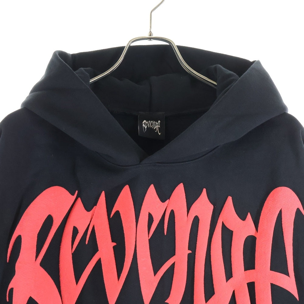 REVENGE GALLERY(リベンジギャラリー) X KILL HOODIE BLACK/RED キル フーディー 両面プリント スウェット パーカー ブラック/レッド