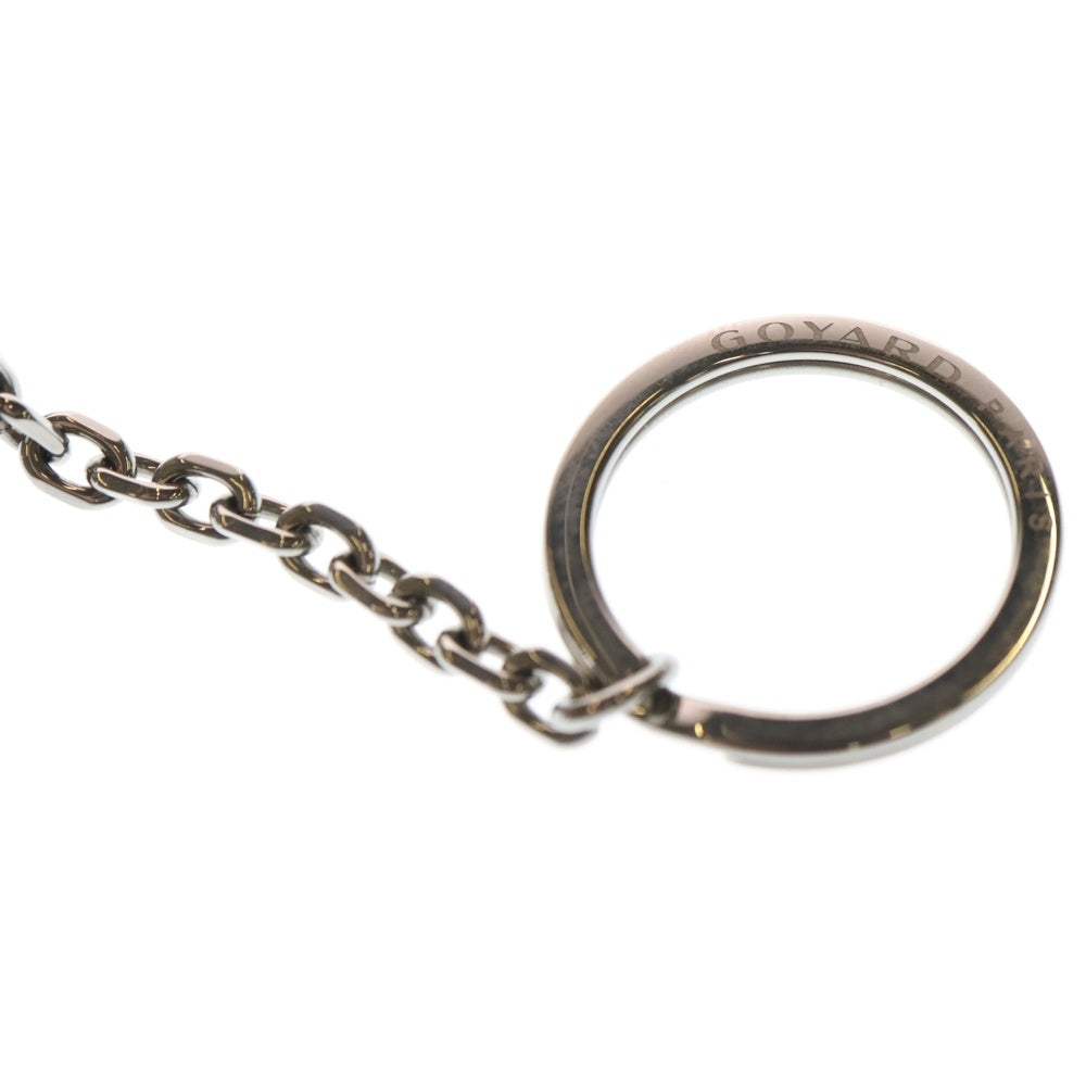 GOYARD(ゴヤール) セナナノ ヘリンボーン ポーチ キーリングチェーン付き ブラウン