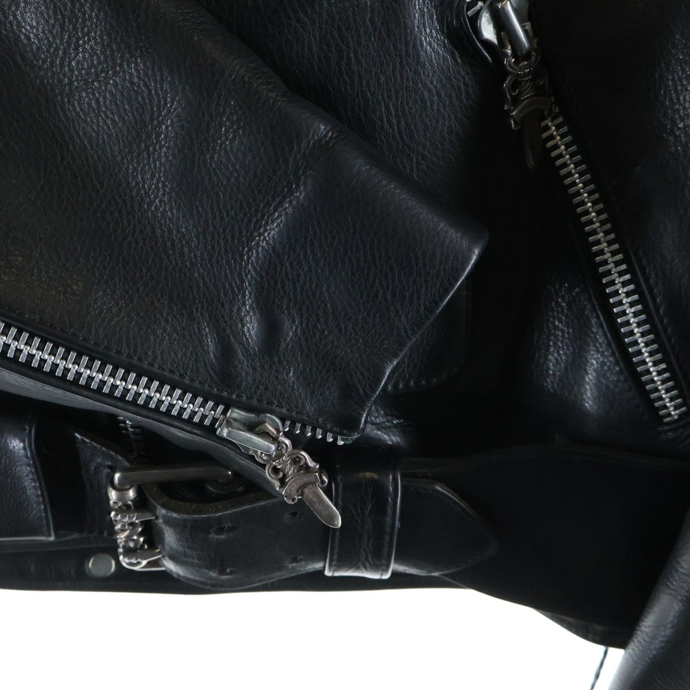 CHROME HEARTS(クロムハーツ) JJ DEAN JJディーン ダガージップライダースレザージャケット ブラック