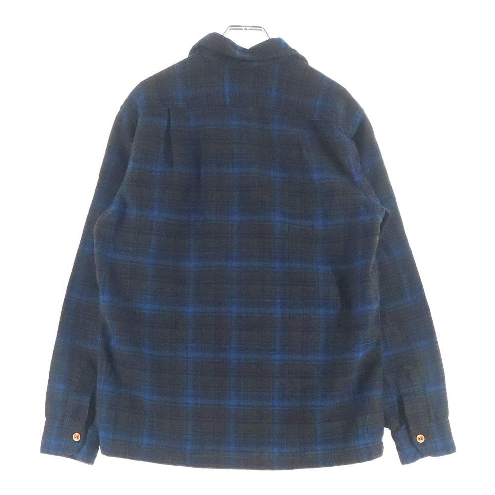 PENDLETON(ペンドルトン) 50-60S VINTAGE WOOL CHECK L/S SHIRT ウール チェック 長袖 シャツ ブルー/ブラウン/グリーン