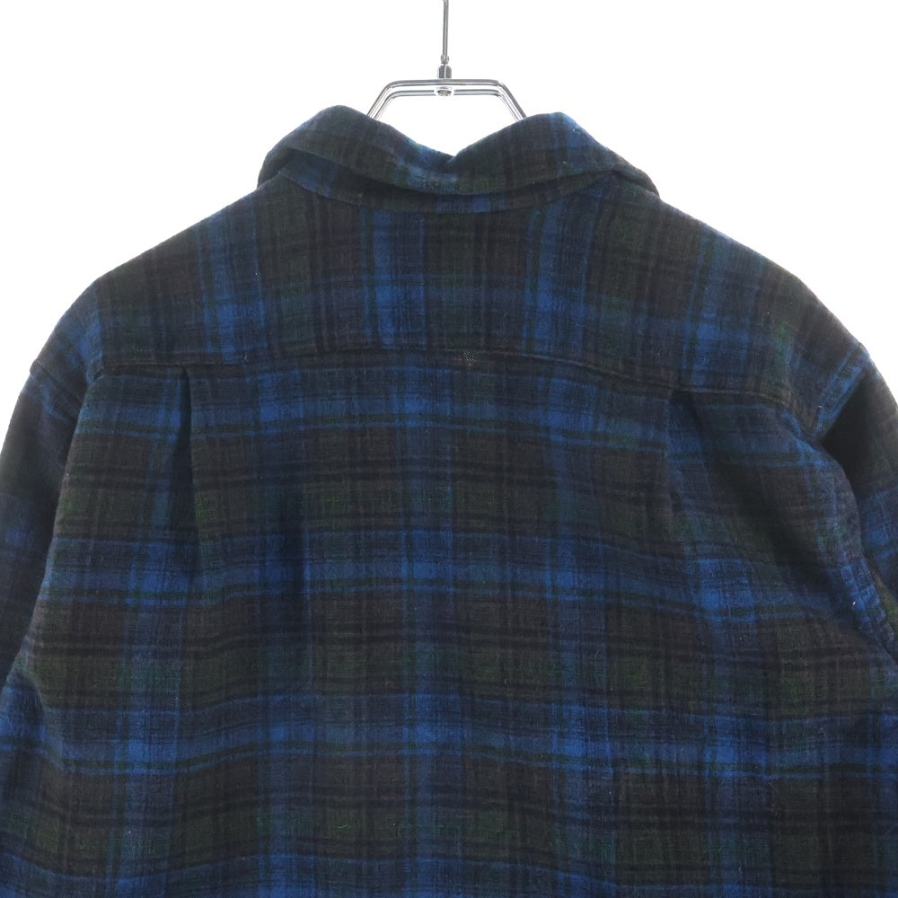 PENDLETON(ペンドルトン) 50-60S VINTAGE WOOL CHECK L/S SHIRT ウール チェック 長袖 シャツ ブルー/ブラウン/グリーン