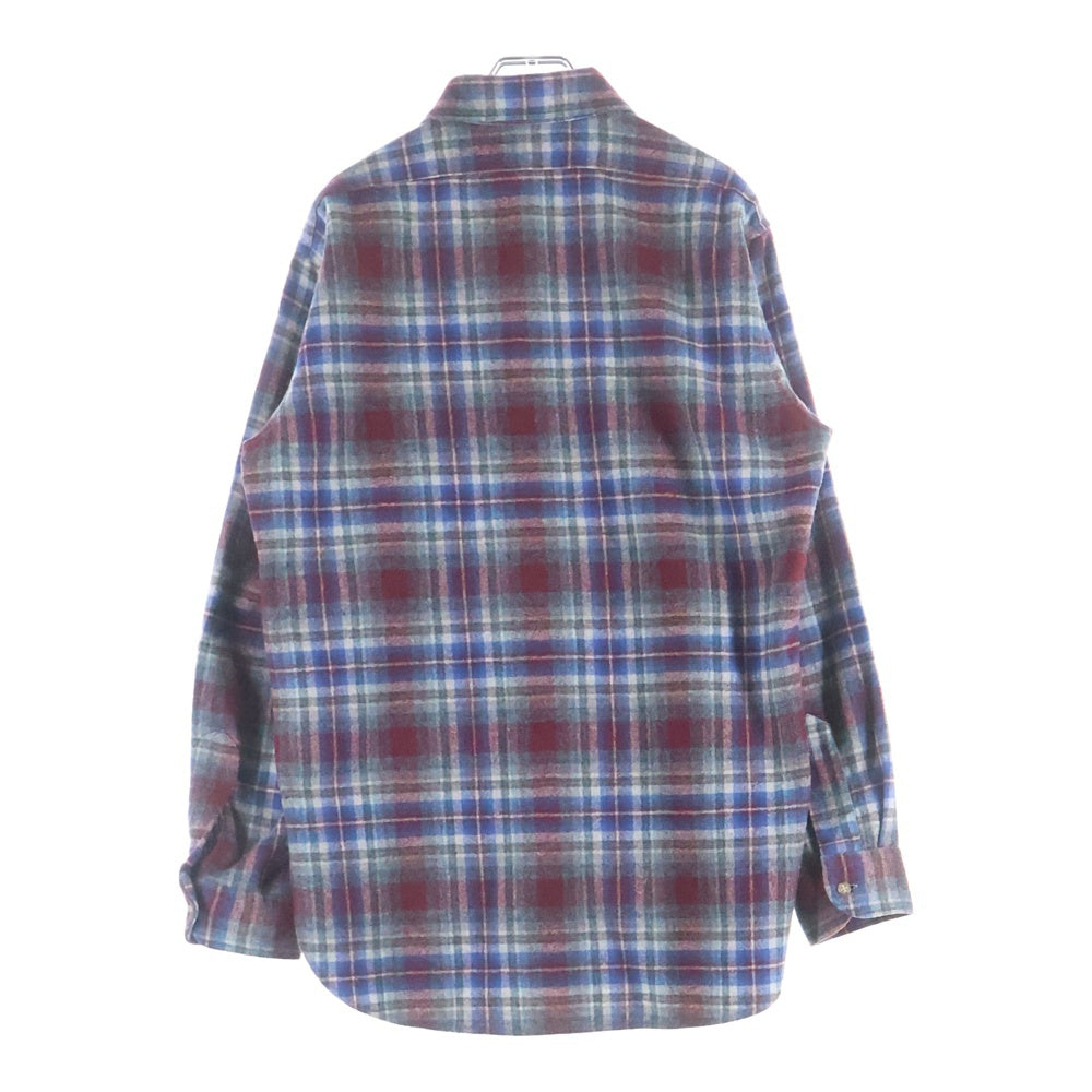 PENDLETON(ペンドルトン) 70S VINTAGE WOOL CHECK L/S SHIRT ウール チェック 長袖 シャツ レッド/ブルー/グレー