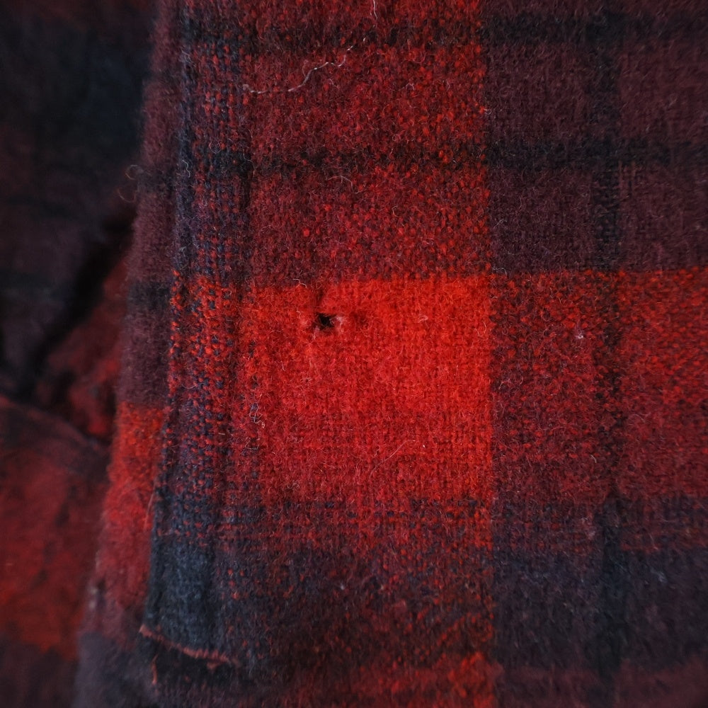 PENDLETON(ペンドルトン) 70S VINTAGE WOOL CHECK L/S SHIRT ウール チェック 長袖 シャツ レッド/ブラック
