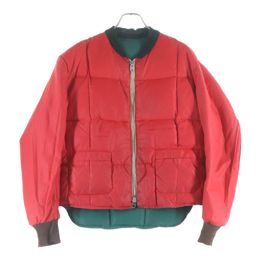 VINTAGE(ヴィンテージ) 50S FALCON BRAND ファルコンブランド SE WOODS LIGHTNING DOUBLE ZIP PUFF RIVERSIBLE JACKET ダブルジップ 中綿 リバーシブル ジャケット グリーン/レッド