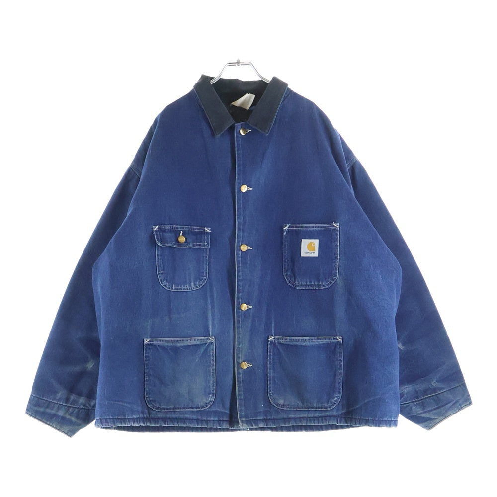 CARHARTT(カーハート) 80S DENIM COVERALL 星タグ 裏地ブランケット ミシガンチョアコート デニム カバーオール インディゴ