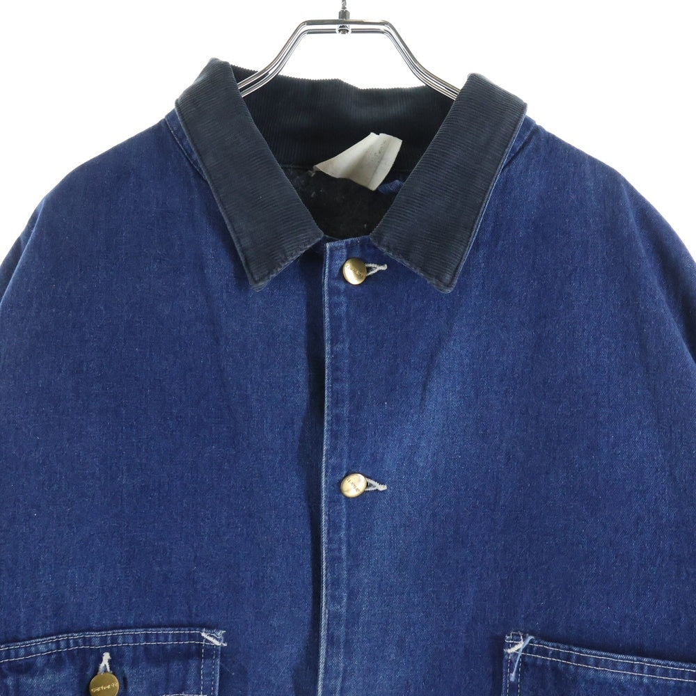 CARHARTT(カーハート) 80S DENIM COVERALL 星タグ 裏地ブランケット ミシガンチョアコート デニム カバーオール インディゴ