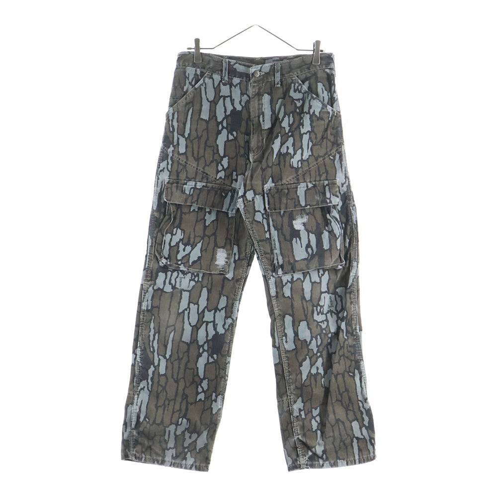 CARHARTT(カーハート) 80-90S TREBARK CAMO CARGO PABTS カーゴパンツ トレバーク カモ柄 グレー/カーキ