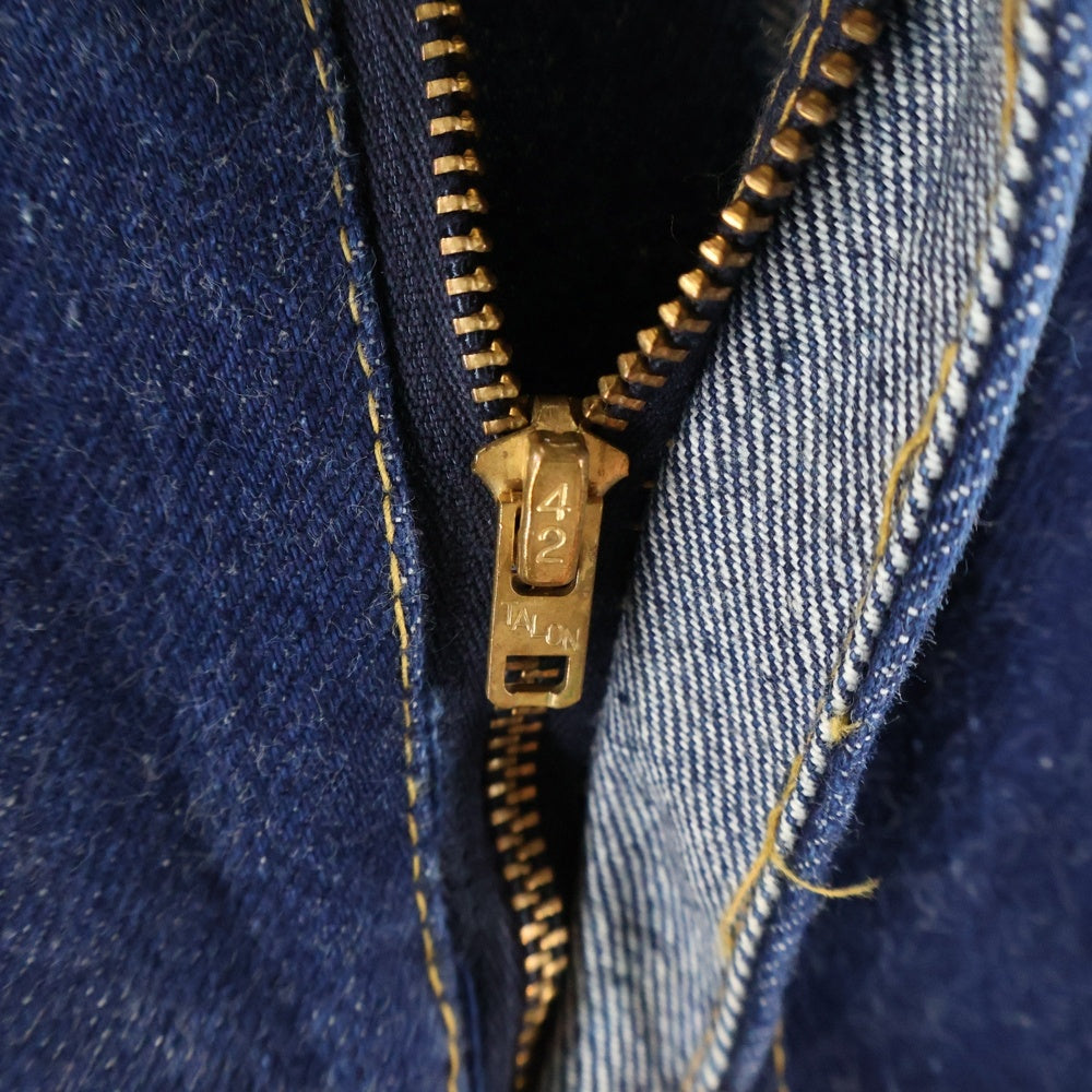 Levi's(リーバイス) 60-70S 502 0117 TALON ZIP DENIM PANTS BIG E ボタン裏刻印94 タロン ジップフライ デニム パンツ インディゴ