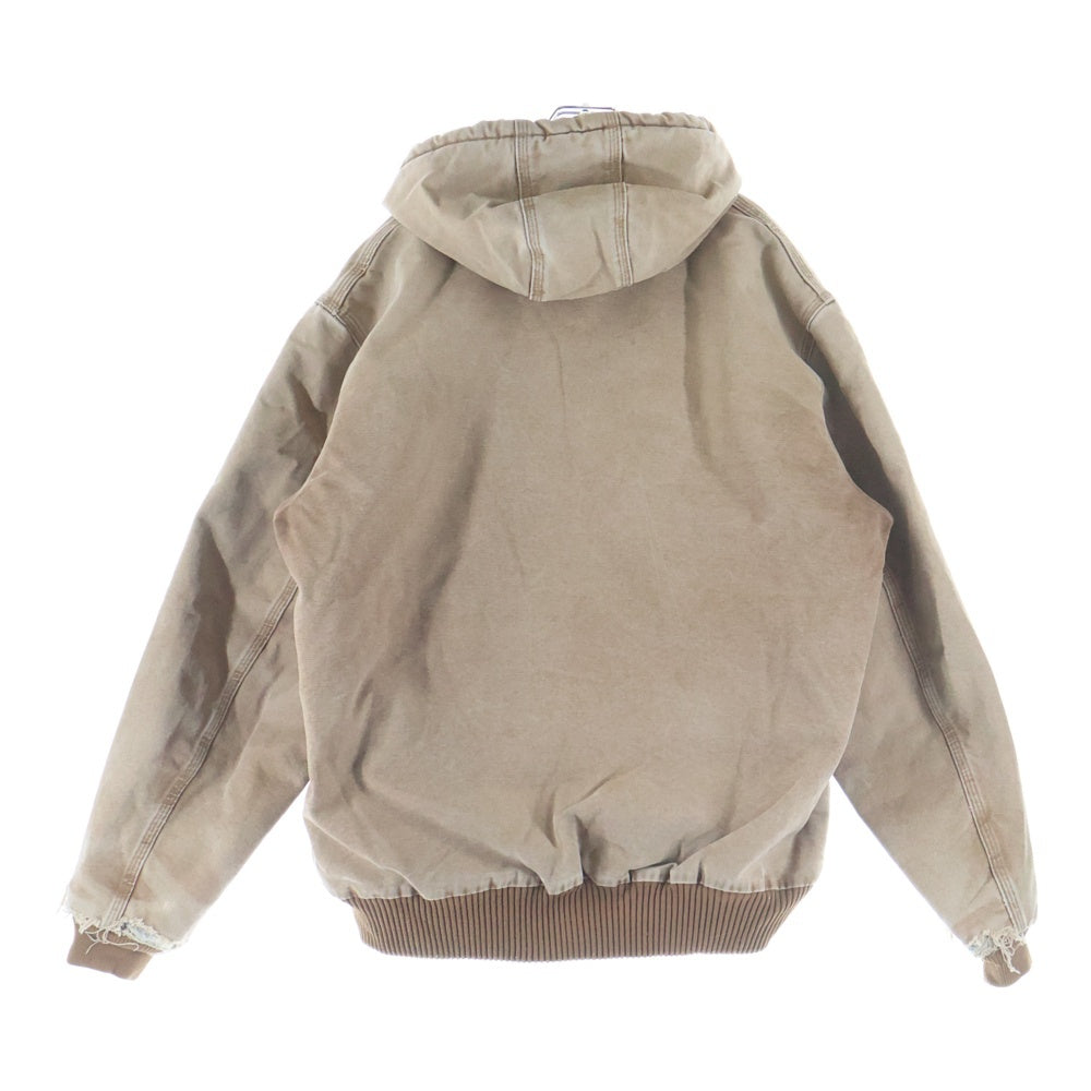 CARHARTT(カーハート) 00S ACTIVE JACKET 04年製 アクティブ ジャケット 中綿 ダック ジップアップ パーカー ブラウン J130 BRN