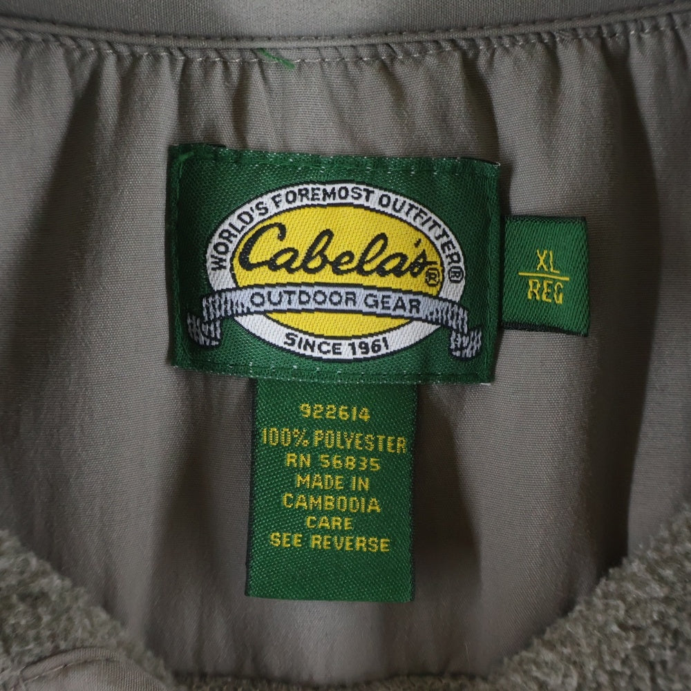 VINTAGE(ヴィンテージ) 90-00s Cabela's Regular Snap Up Fleece Shirt Jacket レギュラーフリース スナップアップシャツジャケット グレー