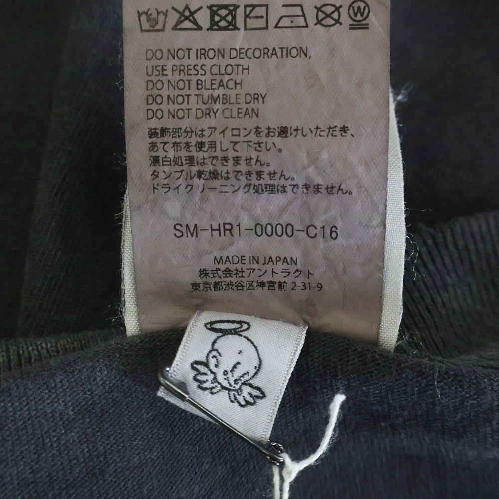 SAINT MICHAEL(セントマイケル) 25AW × Kosuke Kawamura S/S T-SHIRT PERVERSION 両面プリント 半袖Tシャツ カットソー ブラック SM-HR1-0000-C16