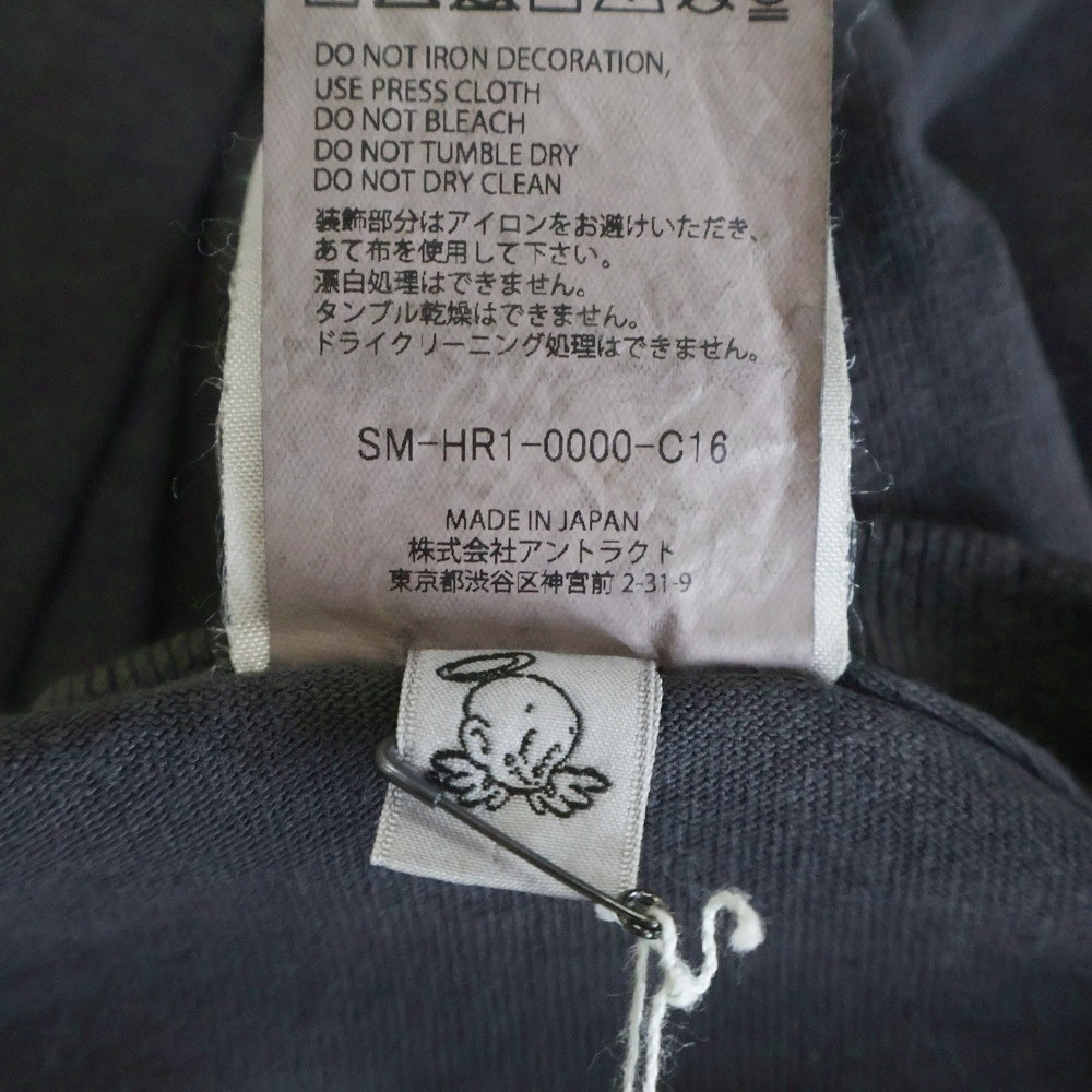 SAINT MICHAEL(セントマイケル) 25AW × Kosuke Kawamura S/S T-SHIRT PERVERSION 両面プリント 半袖Tシャツ カットソー ブラック SM-HR1-0000-C16