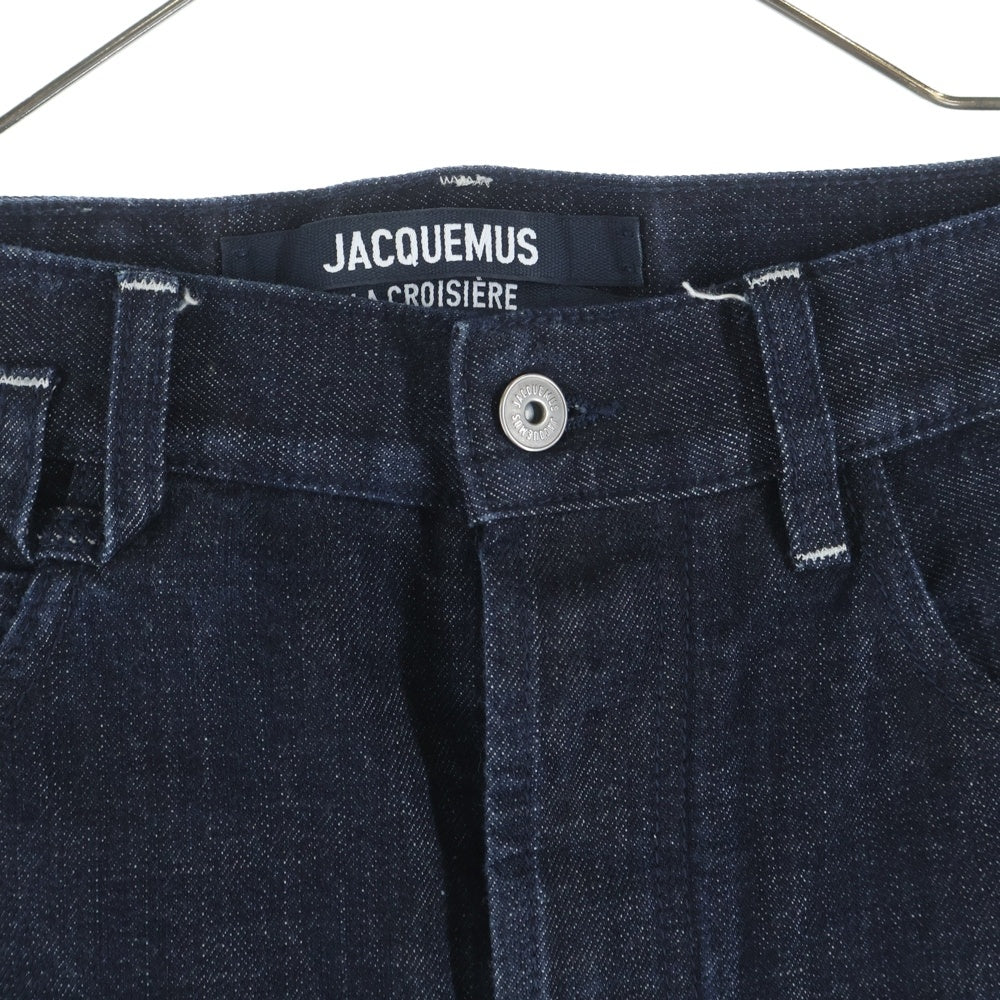 JACQUEMUS(ジャックムス) Le De-Nimes Venice Dark Navy 255DE065-1782-390 バックポケットロゴ デニムパンツ