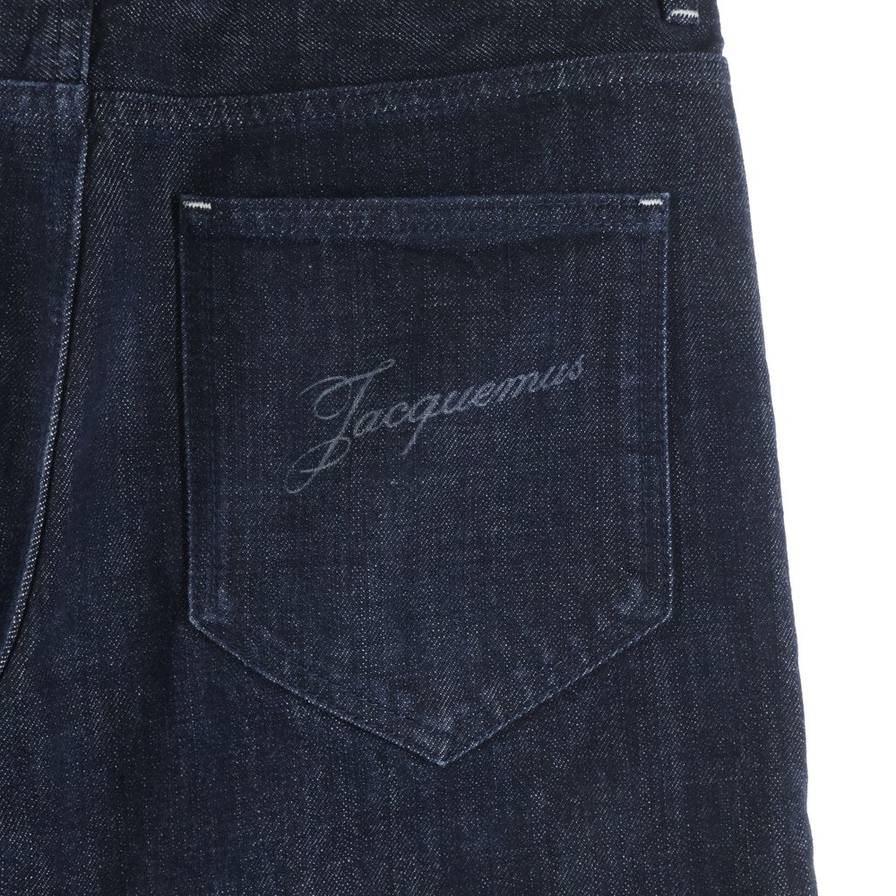 JACQUEMUS(ジャックムス) Le De-Nimes Venice Dark Navy 255DE065-1782-390 バックポケットロゴ デニムパンツ