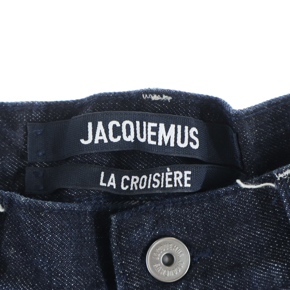 JACQUEMUS(ジャックムス) Le De-Nimes Venice Dark Navy 255DE065-1782-390 バックポケットロゴ デニムパンツ