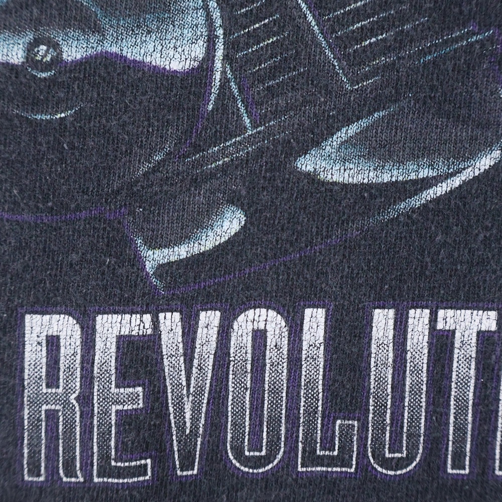 HARLEY DAVIDSON(ハーレーダビッドソン) 90S EVOLUTION REVOLUTION ENGINE THUNDER 1995 エボリューション レボリューション エンジン サンダー 両面 プリント 半袖Tシャツ カットソー
