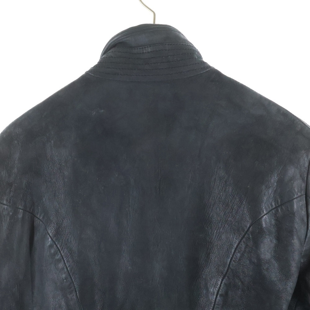 John Galliano(ジョン ガリアーノ) 08AW GOAT LEATHER COAT 山羊 レザー コート ブラック