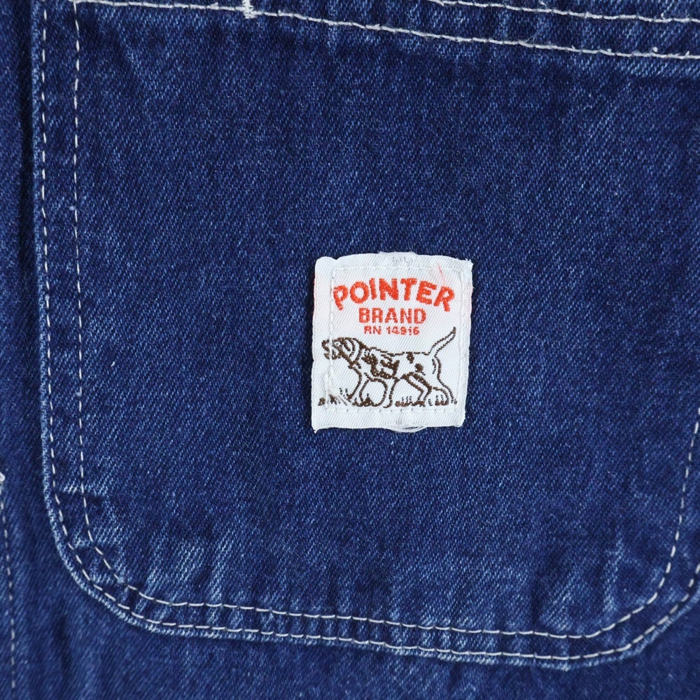 VINTAGE(ヴィンテージ) 90S POINTER ポインター DENIM COVERALL JACKET デニム カバーオール ジャケット インディゴ
