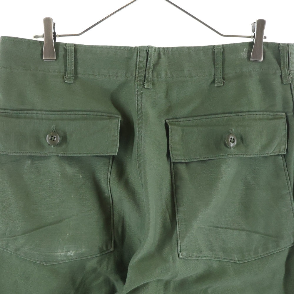 VINTAGE(ヴィンテージ) 70s US ARMY OG-107 コットンサテンユーティリティトラウザーズ ベイカーパンツ カーキ