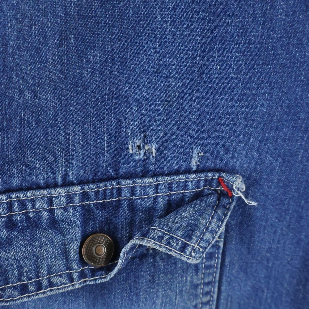 VINTAGE(ヴィンテージ) sears work'n leisure DENIM COVERALL ブランケット付きデニムカバーオール ブルー