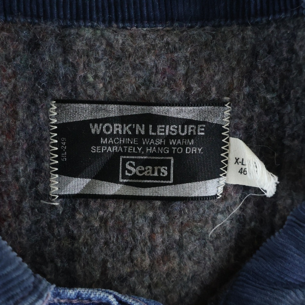VINTAGE(ヴィンテージ) sears work'n leisure DENIM COVERALL ブランケット付きデニムカバーオール ブルー