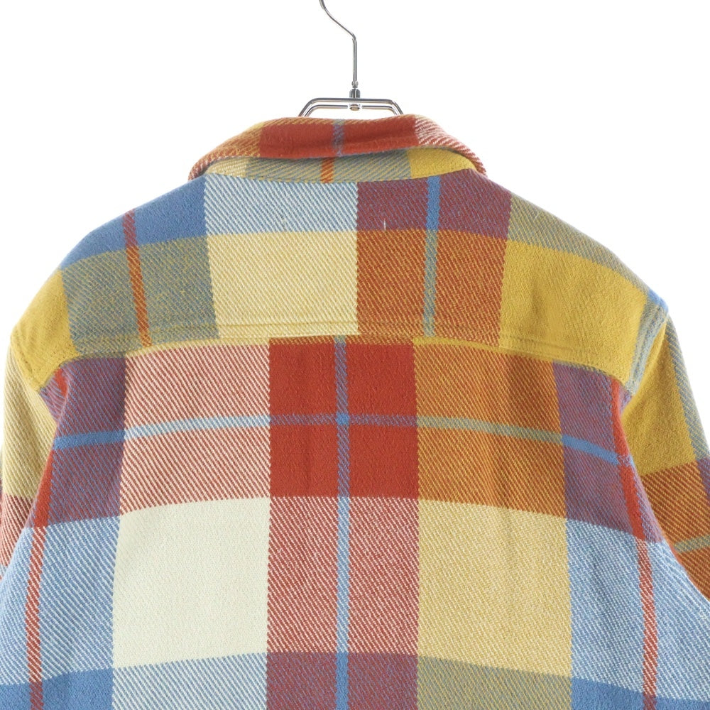 OUTERKNOWN(アウターノウン) FLANNEL CHECK L/S ORGANIC COTTON SHIRT フランネル オーガニックコットン 長袖 チェックシャツ レッド/オレンジ/ブルー
