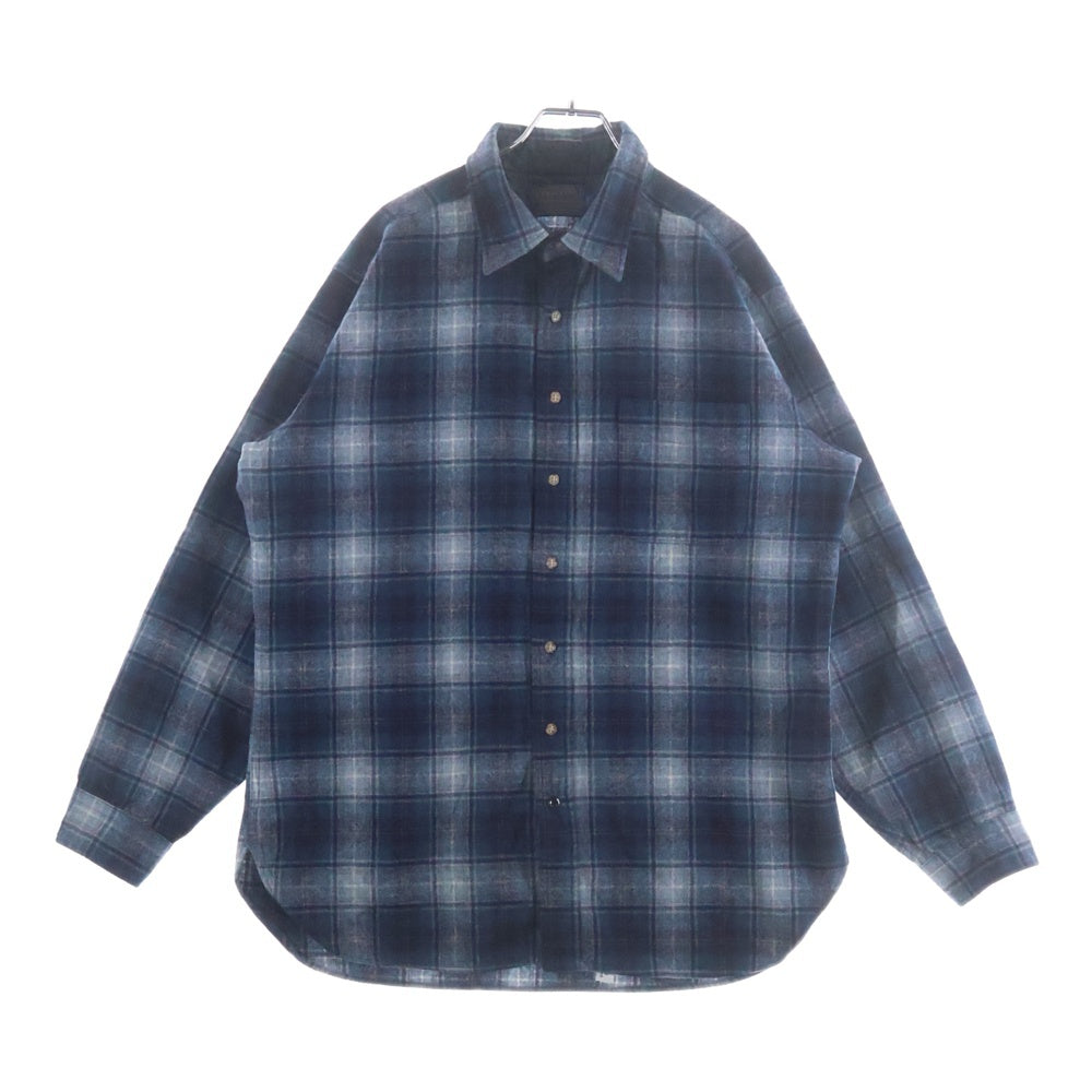 PENDLETON(ペンドルトン) 70S CHECK L/S WOOL BOARD SHIRT USA製 チェック 長袖 ウール ボード シャツ ネイビー/グレー/ピンク