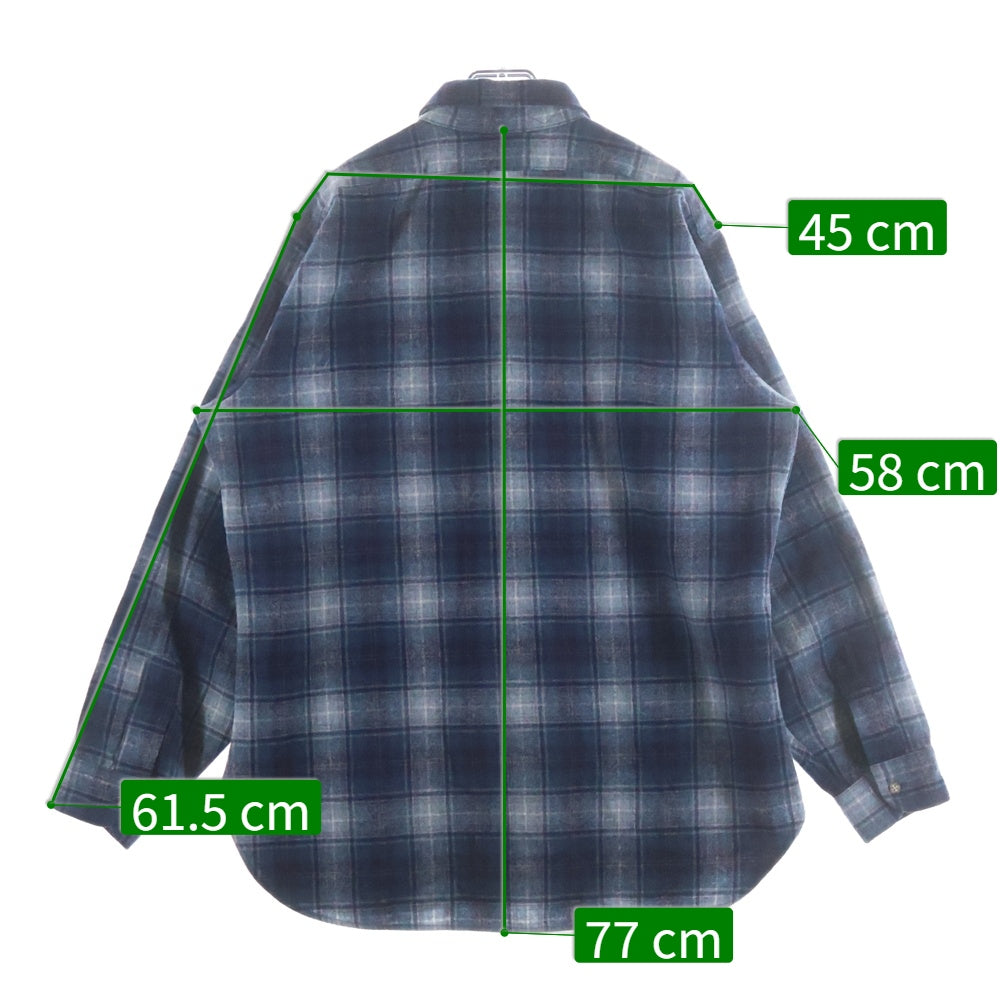 PENDLETON(ペンドルトン) 70S CHECK L/S WOOL BOARD SHIRT USA製 チェック 長袖 ウール ボード シャツ ネイビー/グレー/ピンク