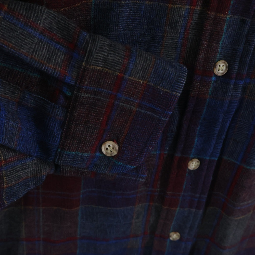 PENDLETON(ペンドルトン) 70S CHECK L/S WOOL BOARD SHIRT USA製 チェック 長袖 ウール ボード シャツ ネイビー/レッド/マルチカラー