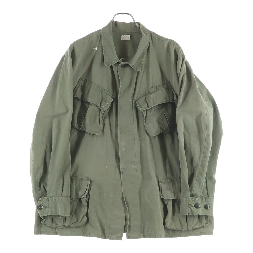 VINTAGE(ヴィンテージ) 70S COAT MAN'S COTTON WIND RESISTANT RIP STOP POPLIN MILITARY ジャングルファティーグ 5th リップストップ ジャケット カーキ 100-70-C-0249