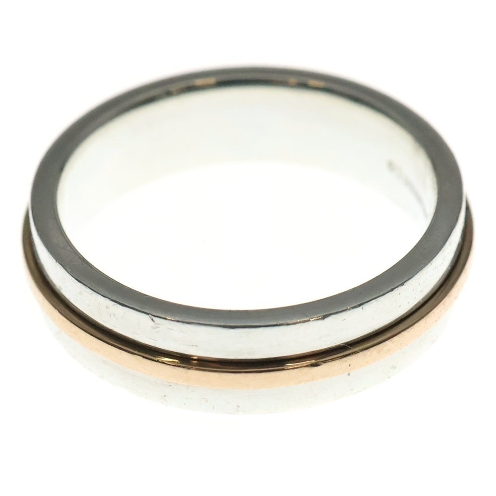 TIFFANY & Co.(ティファニー) T WIDE RING AG925 AU750 Tワイド リング コンビ シルバー/ゴールド