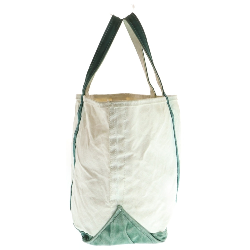 L.L.Bean(エルエルビーン) 90S BOAT AND TOTE ゴシック体タグ ボート アンド トート キャンバス バッグ グリーン/ホワイト