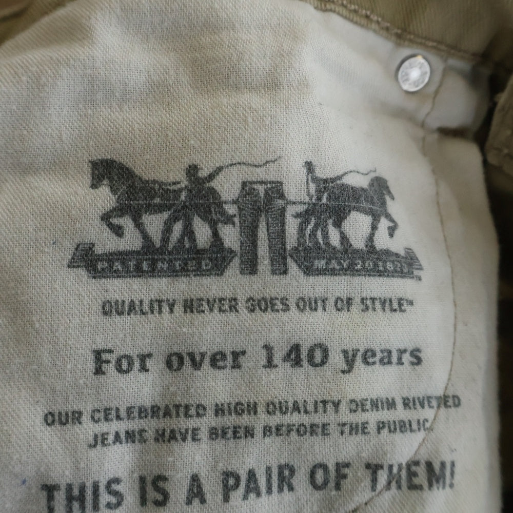 Levi's(リーバイス) 00S 505 カンボジア製 コットン チノ ワーク パンツ ベージュ