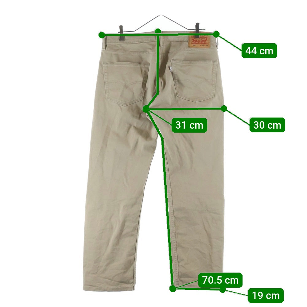 Levi's(リーバイス) 00S 505 カンボジア製 コットン チノ ワーク パンツ ベージュ