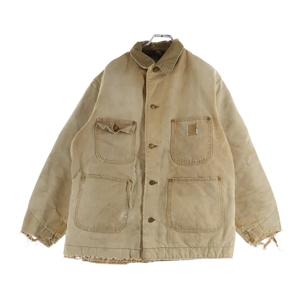 CARHARTT(カーハート) 60S VINTAGE MICHIGAN CHORE COAT ミシガンチョアコート コットンタグ 裏地ブランケット ジャケット ブラウン