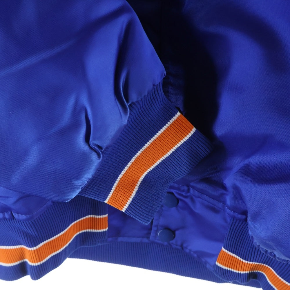 VINTAGE(ヴィンテージ) 80-90S STARTER スターター NEW YORK METS NYLON JACKET ニューヨクメッツ 裏地キルティング 中綿ジャケット スカジャン ブルー/オレンジ