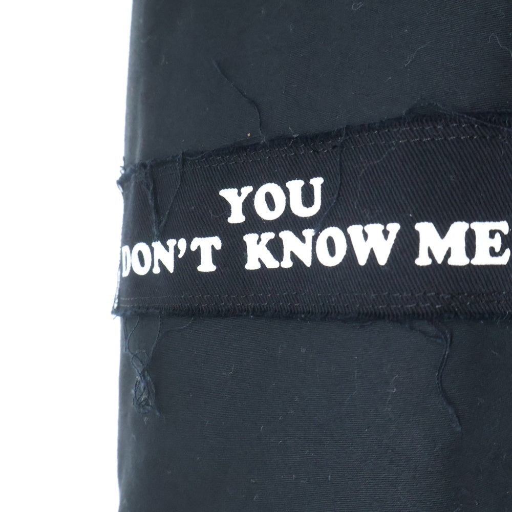 UNDERCOVER(アンダーカバー) 25AW DESCRIPTION MA-1 UP2E4203 パッチワーク 缶バッジ付ボンバージャケット ブラック
