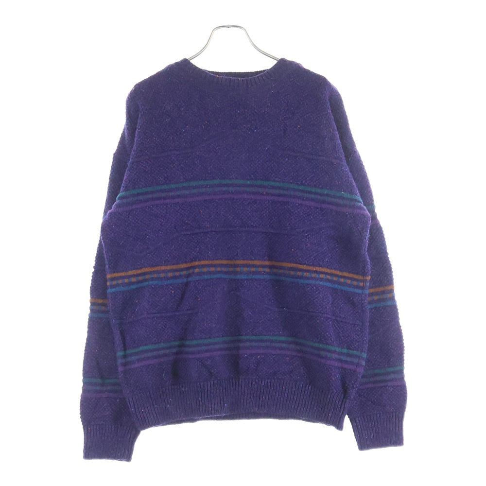 PENDLETON(ペンドルトン) 70-80s VINTAGE LOBO BY PENDLETON USA製 クルーネック長袖ニットセーター パープル