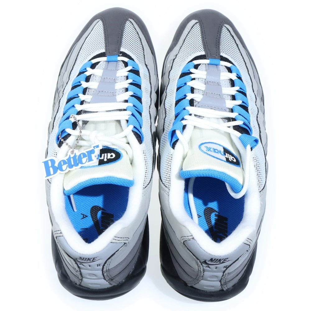NIKE(ナイキ) AIR MAX '95 CRYSTAL BLUE エアマックス95 クリスタルブルー ローカットスニーカーシューズ グレー/ブルー US9.5/27.5cm AT8696-100