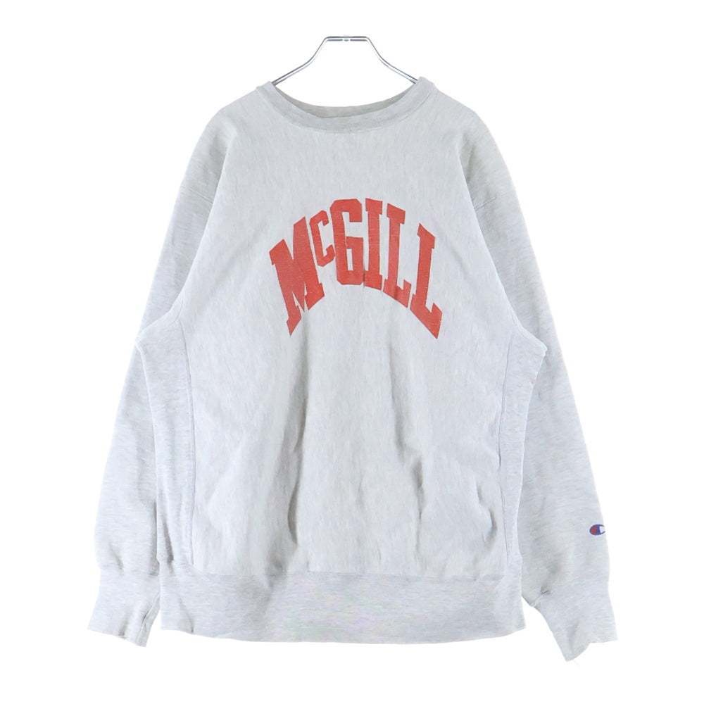 Champion - チャンピオンchampionスウェット80sダメージやぶれ CHAMPION(チャンピオン) 80-90S MCGILL カナダ製 リバースタイプ 青