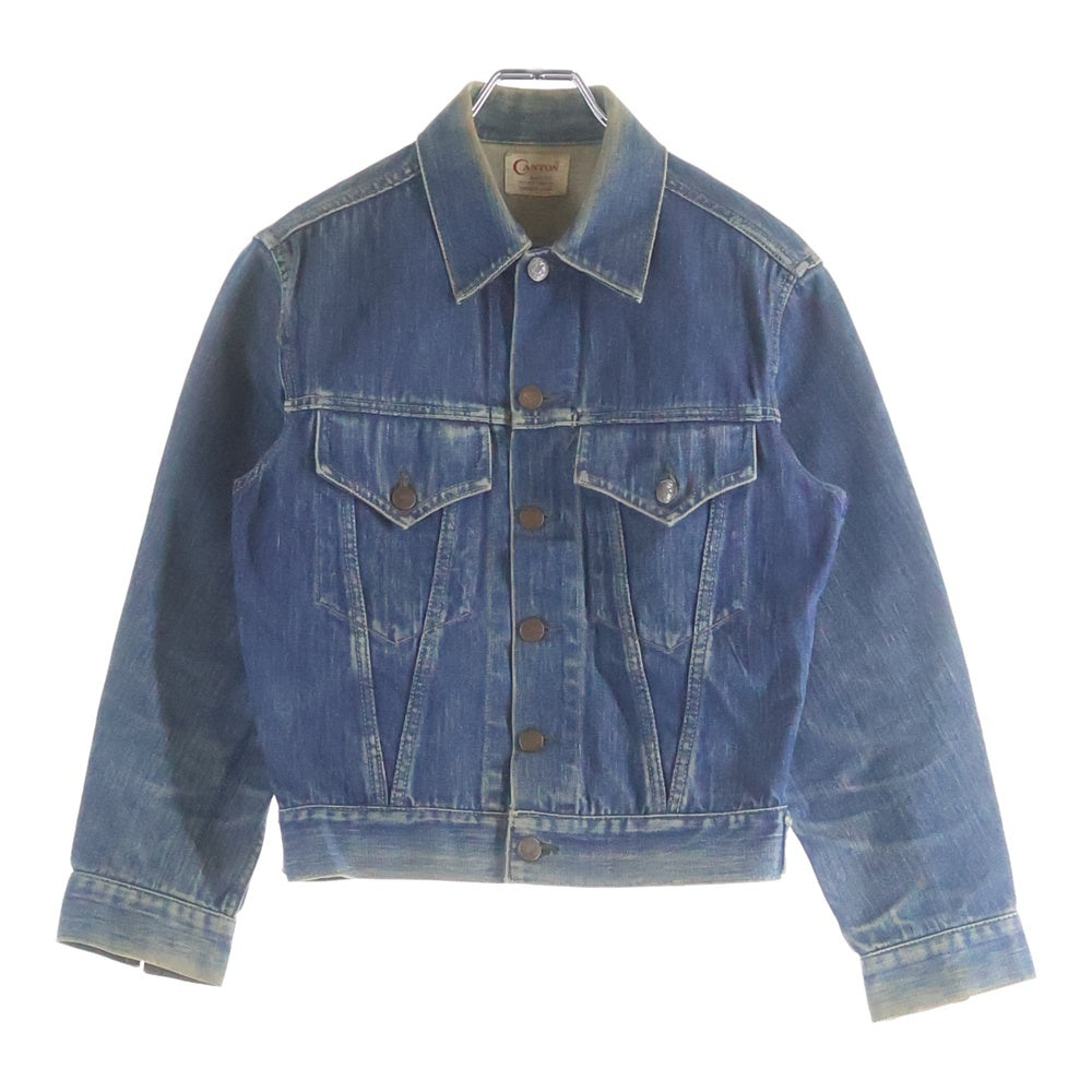 VINTAGE(ヴィンテージ) 60-70S CANTON キャントン 3rd TYPE DENIM TRUCKER JACKET デニム トラッカー ジャケット Gジャン インディゴ