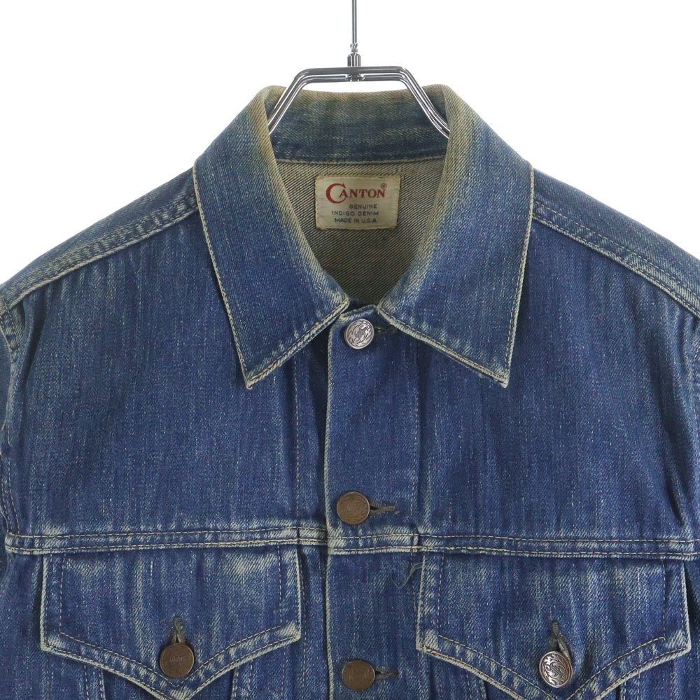 VINTAGE(ヴィンテージ) 60-70S CANTON キャントン 3rd TYPE DENIM TRUCKER JACKET デニム トラッカー ジャケット Gジャン インディゴ