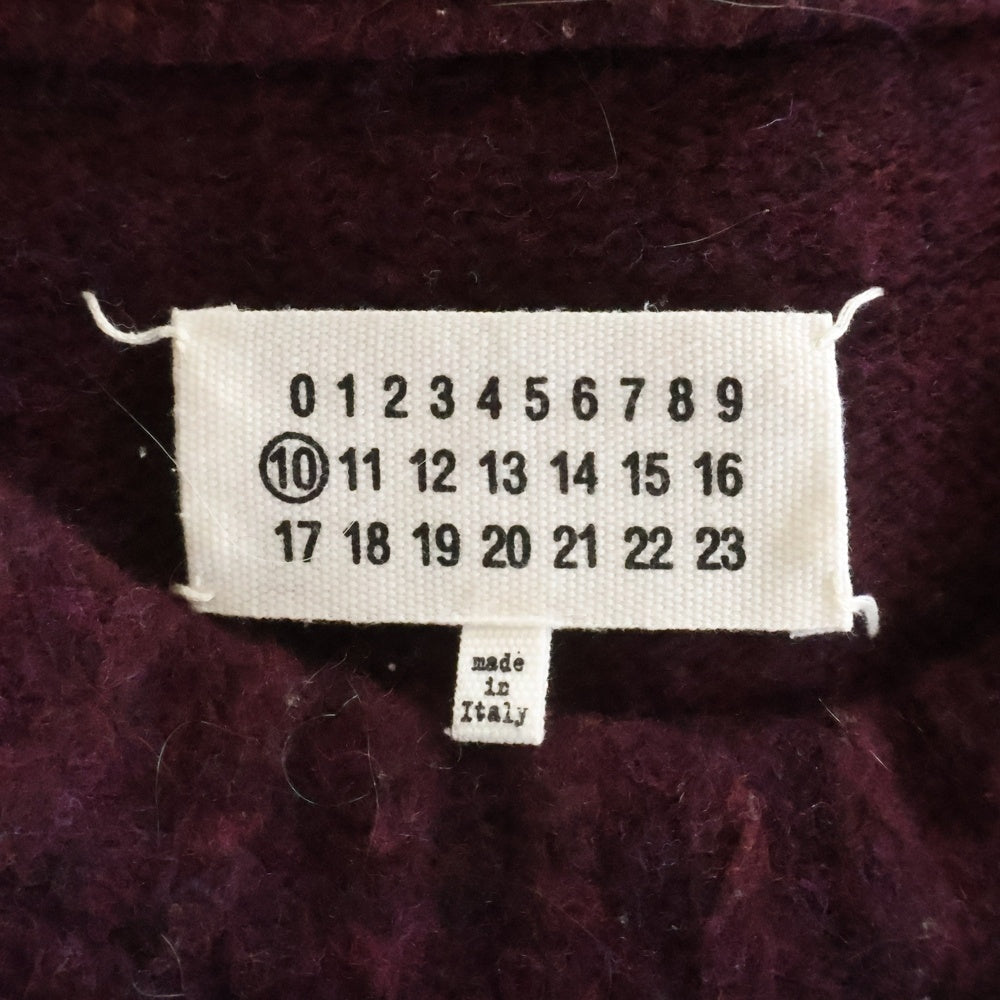 Maison Martin Margiela(メゾンマルタンマルジェラ) 19AW DESTOROY KNIT ピリング加工 ニット ボルドー S50GP0160 S16780
