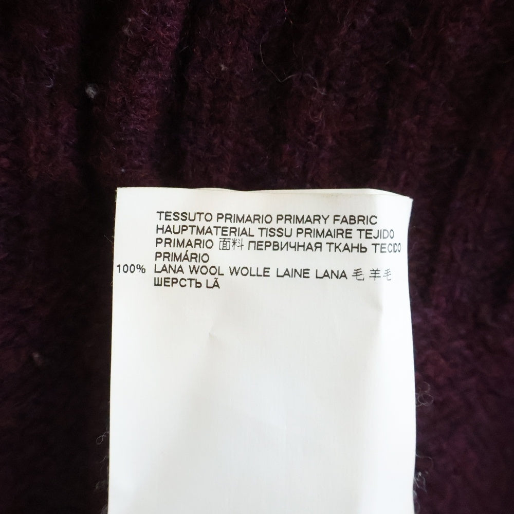 Maison Martin Margiela(メゾンマルタンマルジェラ) 19AW DESTOROY KNIT ピリング加工 ニット ボルドー S50GP0160 S16780