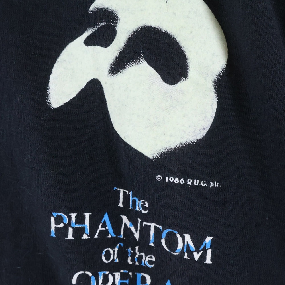 VINTAGE(ヴィンテージ) 90S THE PHANTOM OF THE OPERA オペラ座の怪人 両面プリント 半袖Tシャツ カットソー ブラック