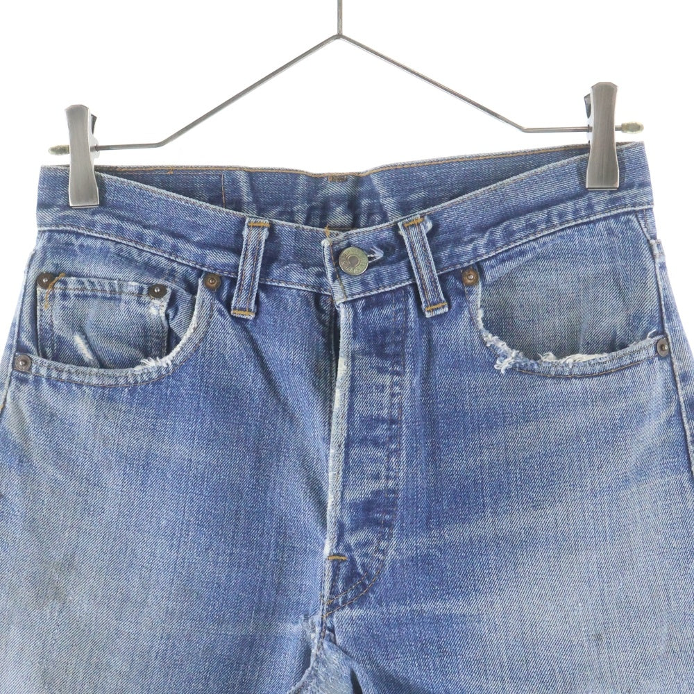 Levi's(リーバイス) 70S 501 66前期 並行ステッチ ボタン裏6 スモールe デニムパンツ インディゴ